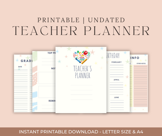 Digital Heart Planner for Teachers